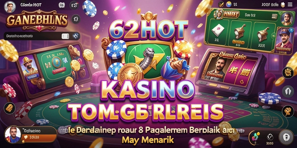 Tampilan gameplay seru dari 62HOT yang menonjolkan pengalaman kasino.