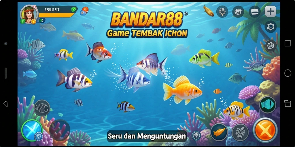 Tampilkan aksi menembak ikan di lautan