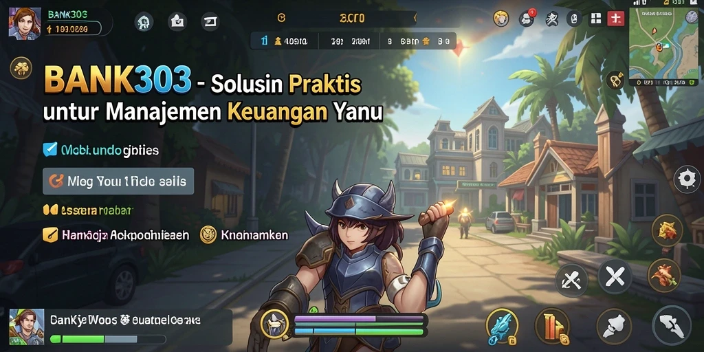 Tampilan antarmuka BANK303 yang sederhana dan informatif.
