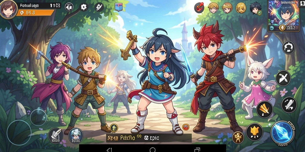 Tampilan gameplay H03 yang mempesona di dunia anime.