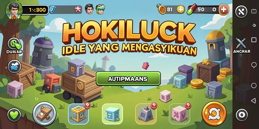 Tampilan gameplay HOKILUCK yang menarik dan mudah dipahami.
