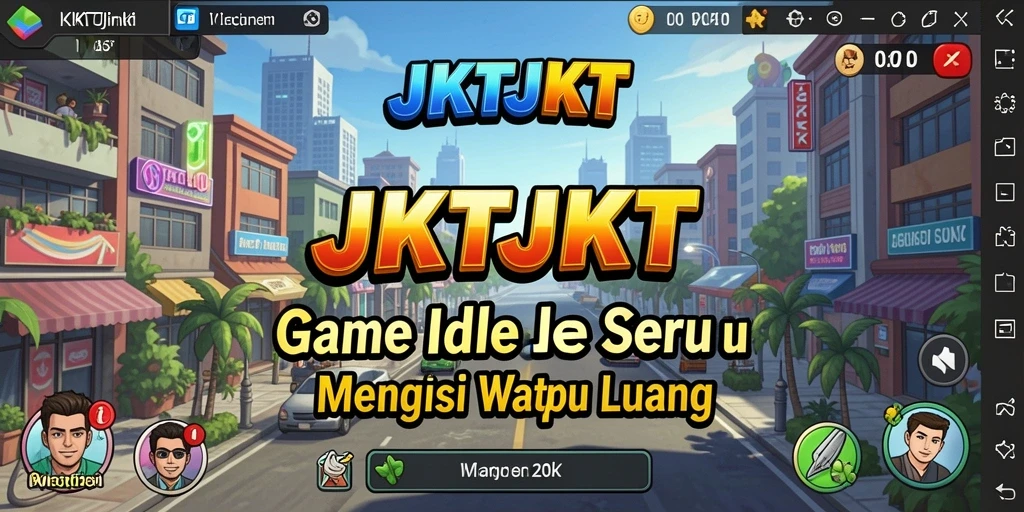 Tampilan menarik dari gameplay JKTJKT yang santai dan menyenangkan.