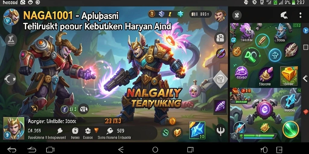 Tampilan antarmuka NAGA1001 yang intuitif dan mudah dinavigasi.