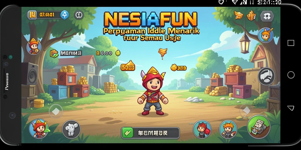 Tampilan gameplay <strong>NESIAFUN</strong> yang menampilkan kemudahan dan kesenangan dalam bermain Idle.