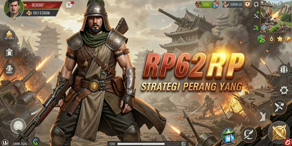 Tangkapan layar utama dari gameplay RP62RP yang menunjukkan aksi strategis.