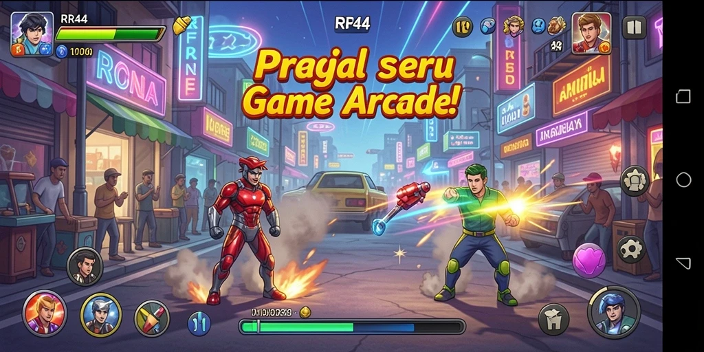 Tampilan gameplay seru dan menantang di RR44.