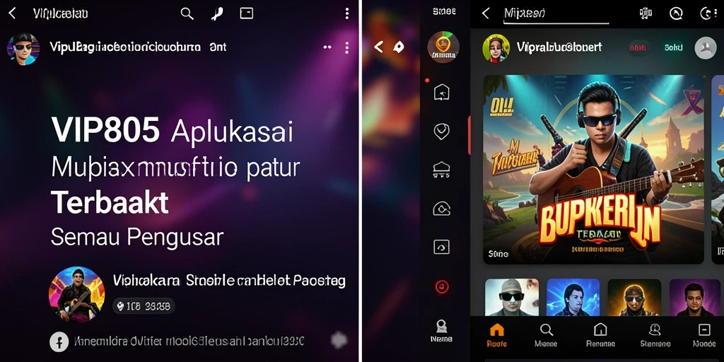 Tampilan gameplay VIP805 yang menarik dengan koleksi musik terlengkap.