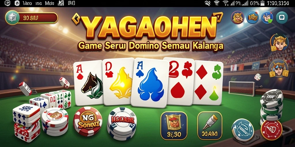 Screenshot dari gameplay YAGAOHEN yang menunjukkan tantangan domino.